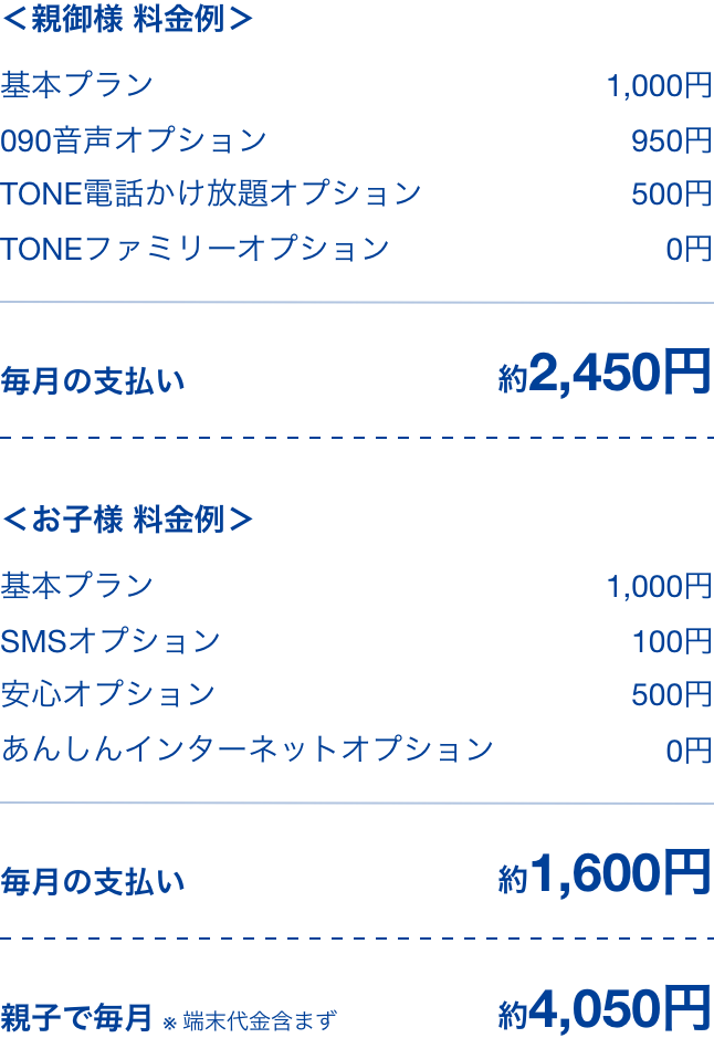 料金 サービスのご案内 安くて安心なスマホならトーンモバイル