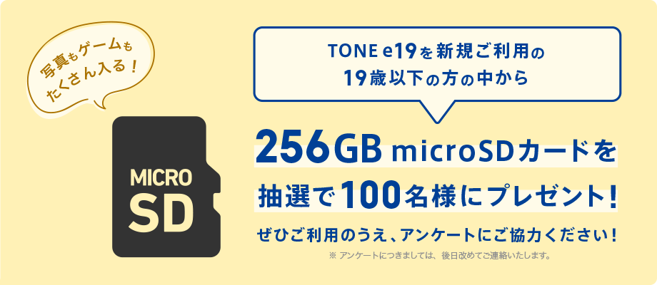 抽選で100名様に256GBのSDカードが当たる!